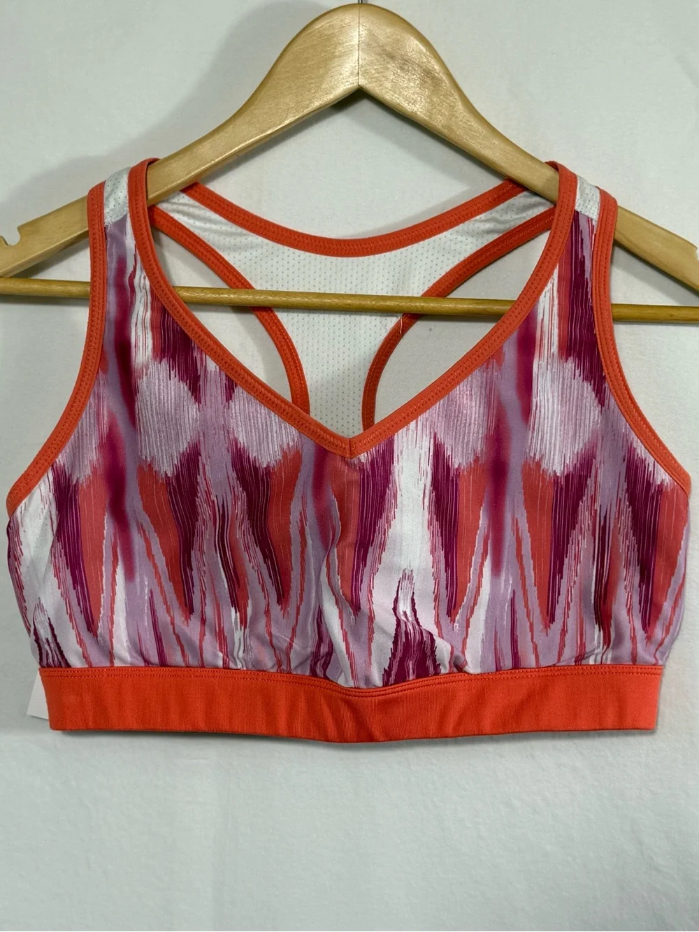 Lucy orange chevron activewear top